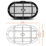 kit-5-luminaria-arandela-tartaruga-led-12w-3000k-sobrepor-parede-externa-teto-bivolt-preta-connectparts--2-