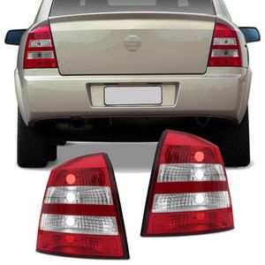 Par Lanterna Traseira Astra Hatch 2003 2004 2005 2006 2007 2008 2009 2010 2011 2012 Bicolor Cristal