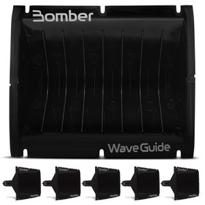 Kit 6 Cornetas Bomber 8 Polegadas Guia de Ondas Wave Guide Preta Boca Retangular