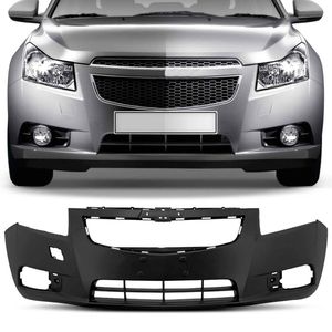 Parachoque Dianteiro Cruze Sedan 2011 2012 2013 2014 Preto Liso com Furo para Milha