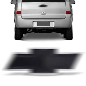 Emblema Porta Malas Chevrolet Gravata Preta Meriva 2009 a 2016 Corsa Classic 2009 a 2012 Black Serie