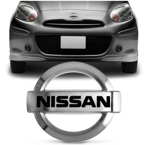 Emblema Grade Dianteira Nissan March 2011 2012 2013 2014 2015 2016 Cromado