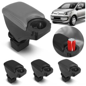 Encosto Descanso Braço Apoio VW Up 2014 2015 2016 2017 2018 2019 2020 Porta Objetos Couro Ecológico