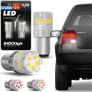 Lâmpada Led Titanium 1156 Branco Vermelho Laranja 12V 1 Polo 23 SMD-4014/3030 Shocklight