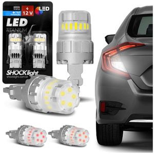 Lâmpada Led Titanium T25 3157 12V Branco Vermelho Laranja 23 SMD-4014/3030 Shocklight