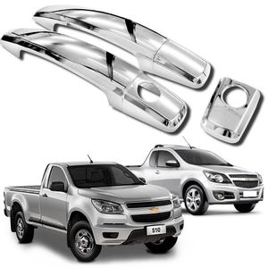 Aplique de Maçaneta Chevrolet Montana  S10 2010 e 2021 Cromado