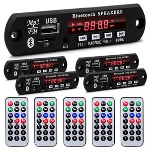 kit 5 Placas Decodificadora 5v a 12v Usb Mp3 Fm Aux Bt Rádio P/ Amplificador Caixa Ativa Controle