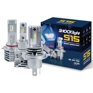 Kit 2 Lâmpadas LED Headlight S15 Farol Alto Baixo 6000K 12V 40W H1 H3 H7 H8 H9 H11 H16-2 H27 HB3 HB4