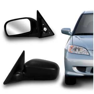 Retrovisor Elétrico  Civic 2001 2002 2003 Preto com Pisca e Aquecedor