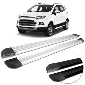 Estribo Lateral Ecosport 2013 a 2020 Anodizado Preto Plataforma Antiderrapante CeK