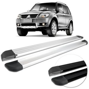 Estribo Lateral Pajero TR4 2008 2009 2010 2011 2012 2013 2014 2015 Anodizado Preto