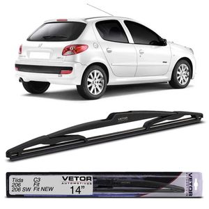 Palheta Limpador de Parabrisa Traseiro Vetor PVT14H C3  Fit New Fit Nissan Tiida 14 Polegadas