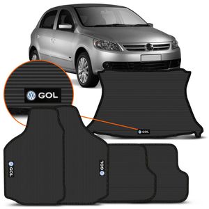 Kit Jogo Tapete Borracha Gol G5 G6 G7 G8 2009 a 2023+ Tapete Porta Malas