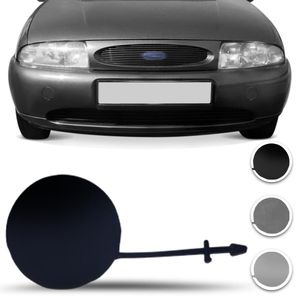 Tampa Reboque Parachoque Dianteiro Ford Fiesta 96 97 98 99 Azul Cinza Preto Primer