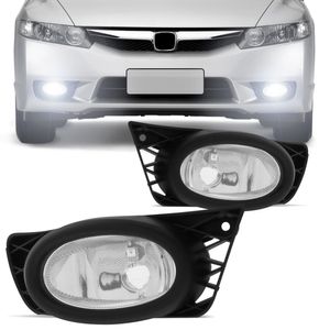 Farol de Milha Compatível New Civic 2009 2010 2011 Auxiliar Neblina