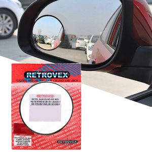 Espelho Retrovisor Auxiliar Convexo para Ponto Cego Universal 100mm Preto