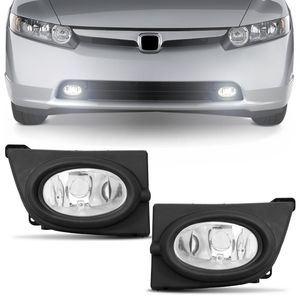 Kit Farol de Milha Civic 2006 2007 2008 Auxiliar Neblina