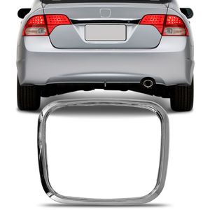 Emblema Porta Malas Cromado  New Civic 2007 2008 2009 2010 2011