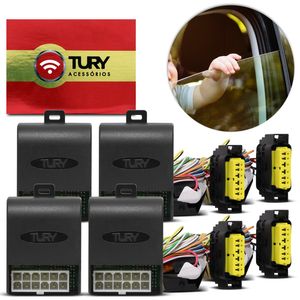 Kit Módulo de Vidro Elétrico Sorento 2019 2020 Antiesmagamento Plug and Play Tury PRO 1.12 CH