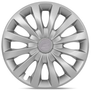 Calota Esportiva Tuning Elite Silver Aro 13 Prata Cubo Baixo Furação 4x100 e 4x108