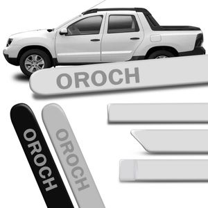 Jogo Friso Lateral Duster Oroch 2016 a 2025 Cor Original Redondo