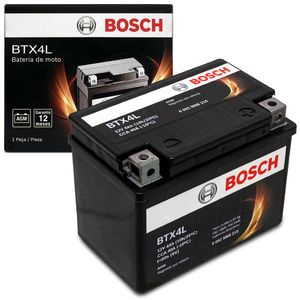 Bateria Moto Bosch  Biz C100 CG 125 TITAN KS Yamaha SCOOTER XF WR250F TTR Suzuki AY50 BTX4L