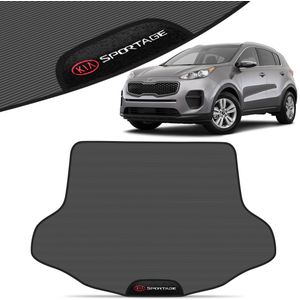 Tapete Porta Malas Kia Sportage 2012 2013 2014 2015 Borracha Preto 1 Peça