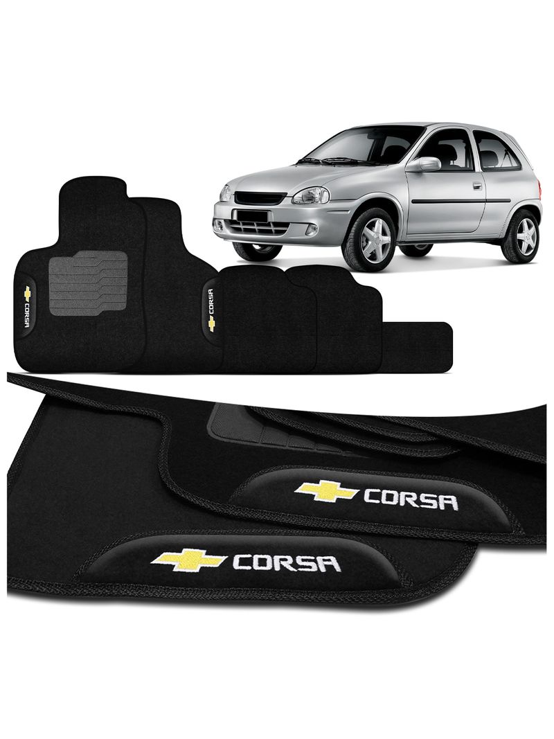 jogo-tapete-corsa-sedan-1997-a-2004-carpete-preto-com-grafia-bordado-5-pecas-connectparts--1-