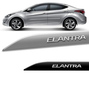 Jogo de Friso Lateral Elantra 2012 a 2017 Cor Original Facão Alto Relevo