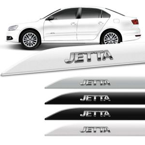 Jogo de Friso Lateral Jetta 2006 a 2024 Cor Original Facão Grafia Alto Relevo Cromada