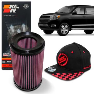 Filtro Ar Esportivo S10 2012 a 2022 Trailblazer 2013 a 2022 2.4 2.5 Flex 2.8 Turbo Diesel K E-0645