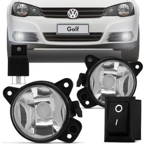 Kit Farol de Milha Golf 2008 2009 2010 2011 Auxiliar Neblina