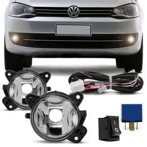 Kit Farol De Milha Fox Space Fox 2010 2011 2012 2013 Auxiliar Neblina