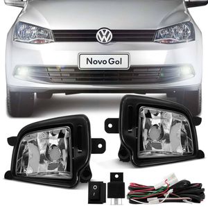 Kit Farol de Milha Gol G6 12 13 14 15 16 Voyage G6 13 14 15 16 Neblina Auxiliar