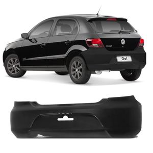 Parachoque Traseiro Gol G5 2009 2010 2011 2012 Preto Liso