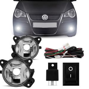 Kit Farol Milha Gol Voyage G5 09 a 12 Saveiro G5 10 a 13 Golf 07 a 13 Polo Hatch Sedan 07 a 12