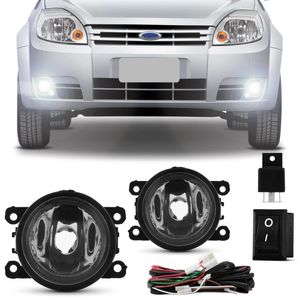 Kit Farol de Milha Ford Ka Hatch Sedan 2012 2013 2014 2015 2016 2017 Auxiliar Neblina