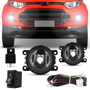 Kit Farol de Milha Ecosport 2013 2014 2015 Auxiliar Neblina