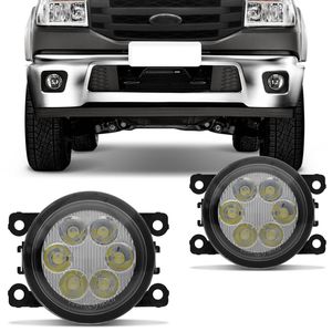 Par Farol Milha 6 LEDs Lâmpada Integrada Citroen  Renault Ford Nissan Mitsubishi Peugeot Jeep