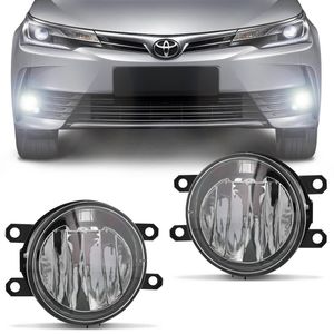 Par Farol Milha LED Lâmpada Integrada Corolla 2014 a 2019 Hilux 2016 a 2018 Auxiliar Neblina