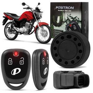 Alarme Moto Positron Duoblock PRO 350 G8 Universal Função Presença Sensor Movimento Com 2 Controles