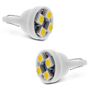 Par Lâmpadas LED T10 W5W Pingo 4 LEDs 2W 12V Branco Quente Aplicação no Farol Meia Luz