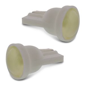 Par Lâmpadas LED COB T10 W5W Pingo com Lente 0,10W 12V Luz Azul Aplicação Farol Meia Farolete