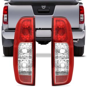 Par Lanterna Traseira Nissan Frontier 2008 2009 2010 2011 2012 2013 2014 2015 2016 Bicolor Cristal