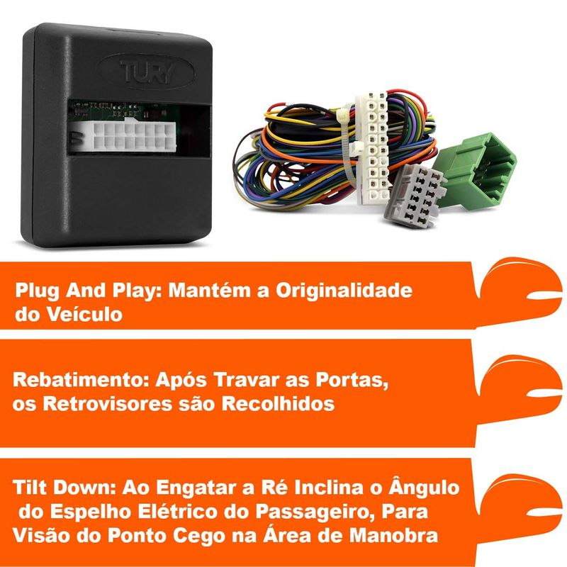 Modulo-rebatimento-retrovisores-Tury-Plug-Play-Kia-Sportage-Sorento-PARK3.2.4F-connectparts---2-