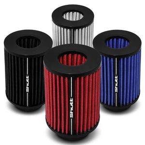 Filtro de Ar Esportivo DuploFluxo Alto 52mm Cônico Lavável Shutt Base Borracha Potência Tuning