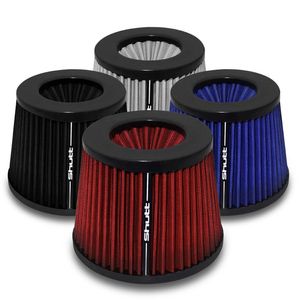 Filtro de Ar Esportivo Duplofluxo Monster 72mm Cônico Lavável Shutt Base Borracha Potência Tuning