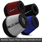 Filtro-de-Ar-Esportivo-Tunning-DuploFluxo-100mm-Conico-Lavavel-Shutt-Base-Borracha-Maior-Potencia-connectparts---2-