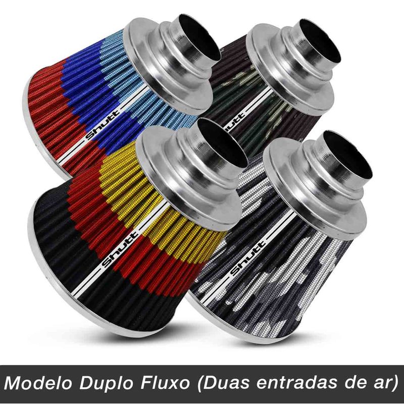 Filtro-de-Ar-Esportivo-Tunning-Fluxo-Forcado-52mm-Conico-Lavavel-Especial-Shutt-Base-Cromada-connectparts--2-