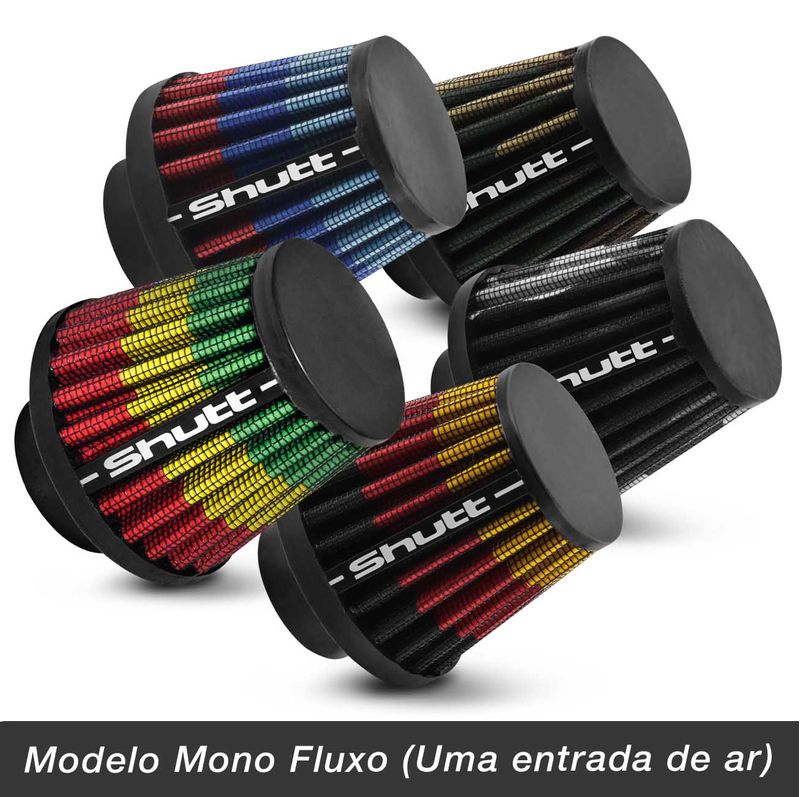 Filtro-de-Ar-Esportivo-Moto-Tunning-MonoFluxo-33mm-Conico-Lavavel-Especial-Shutt-Borracha-Potencia-connectparts---2-